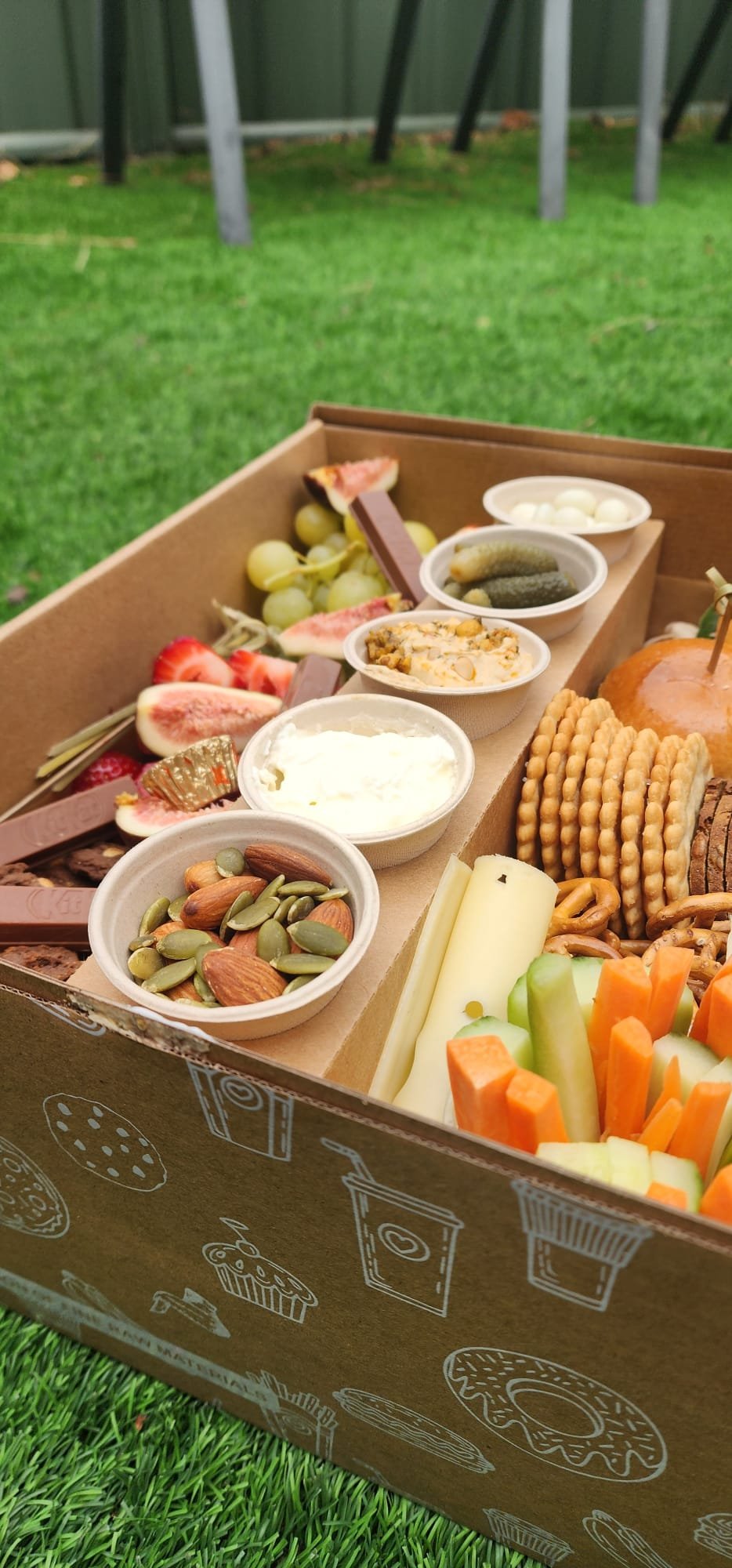 Soulful Spreads halal and vegetarian catering display